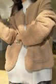 Highland Sherpa Jacket Camel /13 =